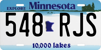 MN license plate 548RJS