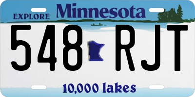 MN license plate 548RJT
