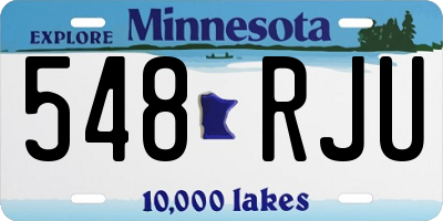MN license plate 548RJU