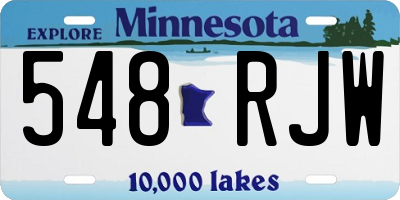 MN license plate 548RJW