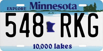 MN license plate 548RKG