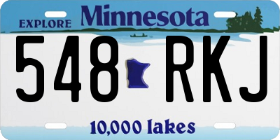 MN license plate 548RKJ
