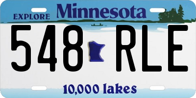 MN license plate 548RLE