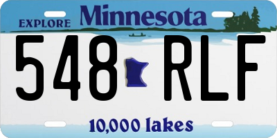 MN license plate 548RLF