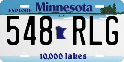 MN license plate 548RLG