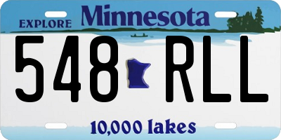 MN license plate 548RLL