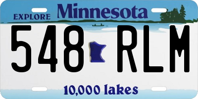 MN license plate 548RLM