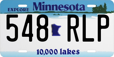 MN license plate 548RLP