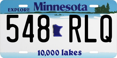 MN license plate 548RLQ