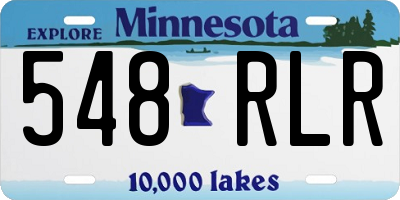 MN license plate 548RLR