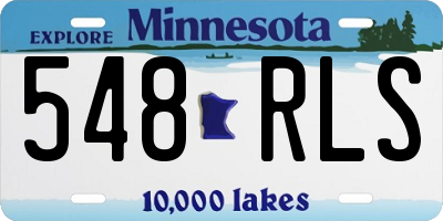 MN license plate 548RLS