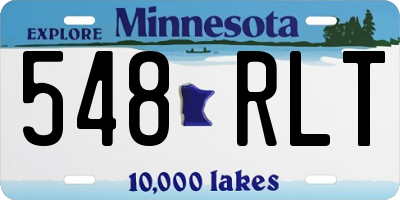 MN license plate 548RLT