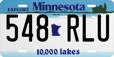 MN license plate 548RLU