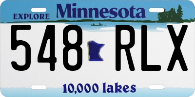 MN license plate 548RLX