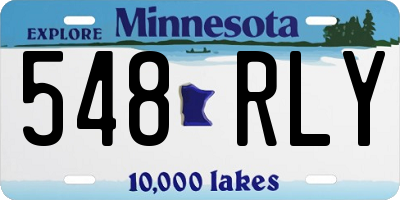 MN license plate 548RLY