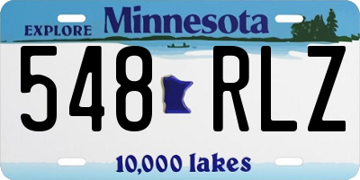 MN license plate 548RLZ
