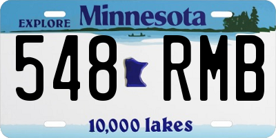 MN license plate 548RMB