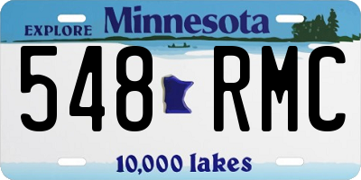 MN license plate 548RMC