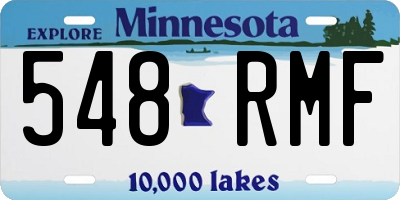 MN license plate 548RMF