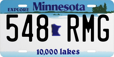 MN license plate 548RMG