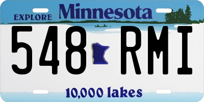 MN license plate 548RMI