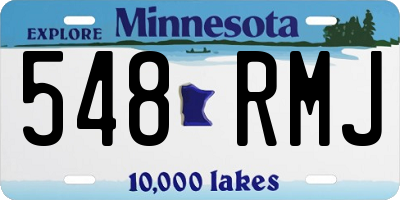 MN license plate 548RMJ