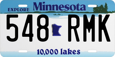 MN license plate 548RMK