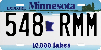 MN license plate 548RMM