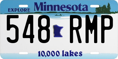 MN license plate 548RMP