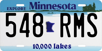 MN license plate 548RMS