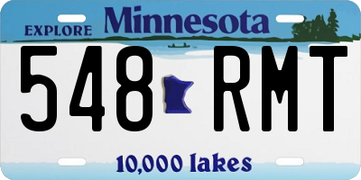 MN license plate 548RMT