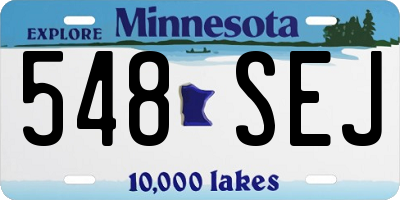 MN license plate 548SEJ