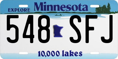 MN license plate 548SFJ