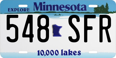 MN license plate 548SFR