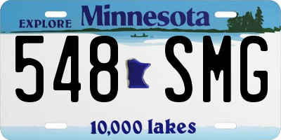 MN license plate 548SMG