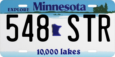 MN license plate 548STR