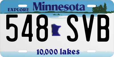 MN license plate 548SVB