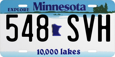 MN license plate 548SVH