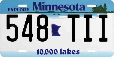MN license plate 548TII