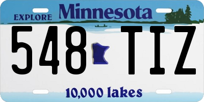 MN license plate 548TIZ