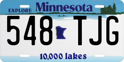 MN license plate 548TJG