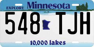 MN license plate 548TJH