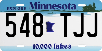 MN license plate 548TJJ