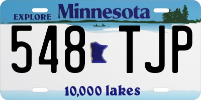 MN license plate 548TJP