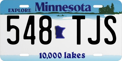 MN license plate 548TJS