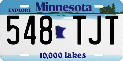 MN license plate 548TJT