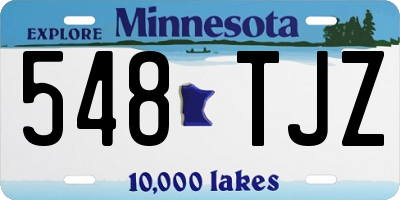 MN license plate 548TJZ