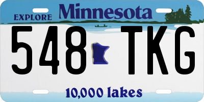 MN license plate 548TKG