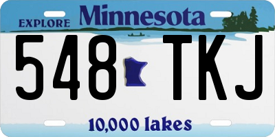 MN license plate 548TKJ