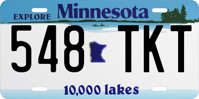MN license plate 548TKT
